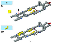LEGO 8258 instructions page 10 – build guide